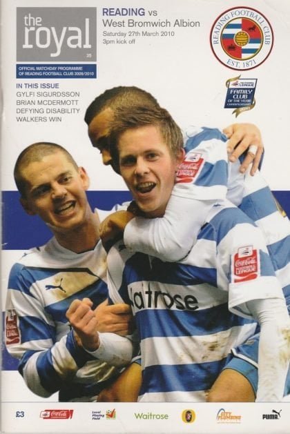 Reading v West Bromwich Albion 27-Mar-2010