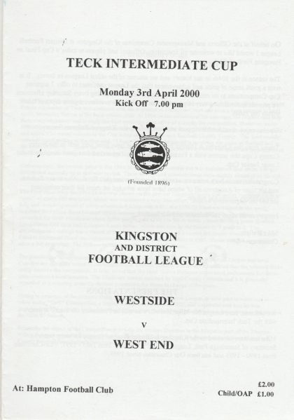 Westside v West End  03-Apr-2000