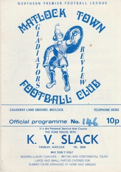 Matlock Town v Winsford United  17-Sep-1983