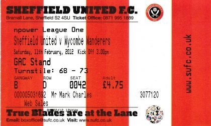 Sheffield United v Wycombe Wanderers 11-Feb-2012