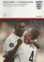 England u21 v Yugoslavia u21 06-Sep-2002