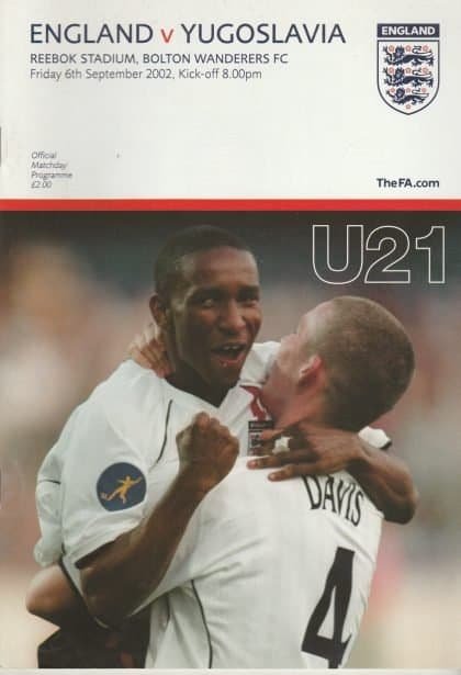 England u21 v Yugoslavia u21 06-Sep-2002