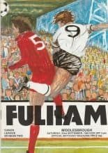 Fulham v Middlesbrough 22-Sep-1984