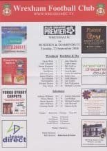 Wrexham v Rushden & Diamonds 23-Sep-2008