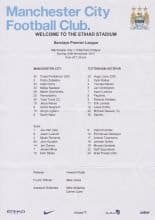 Manchester City v Tottenham Hotspur   24-Nov-2013