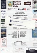 Burnley v West Ham United  21-May-2017