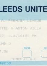 Leeds United v Aston Villa 13-Sep-1992