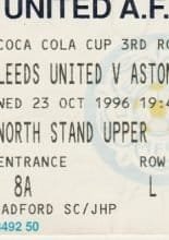 Leeds United v Aston Villa 23-Oct-1996