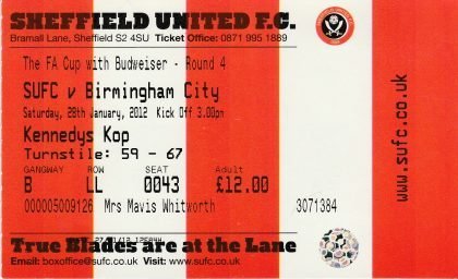 Sheffield United v Birmingham City 28-Jan-2012