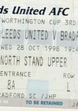 Leeds United v Bradford City  28-Oct-1998