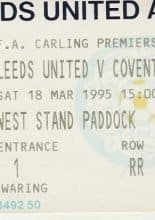 Leeds United v Coventry City 18-Mar-1995