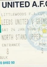 Leeds United v Grimsby Town 24-Jan-1998