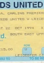 Leeds United v Leicester City 22-Oct-1994