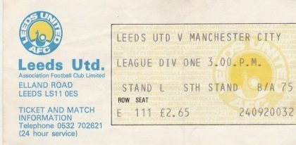 Leeds United v Manchester City  1979-80