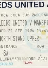 Leeds United v Mansfield Town 21-Sep-1994