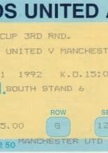 Leeds United v Manchester United 05-Jan-1992