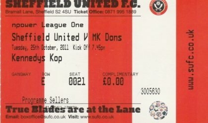 Sheffield United v Milton Keynes Dons  25-Oct-2011