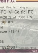 Motherwell v Glasgow Celtic 29-Sep-2012