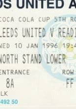 Leeds United v Reading 10-Jan-1996