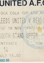 Leeds United v Reading 18-Nov-1997