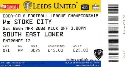 Leeds United v Stoke City  25-Mar-2006
