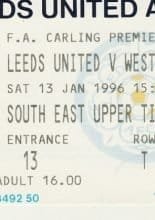 Leeds United v West Ham United 13-Jan-1996