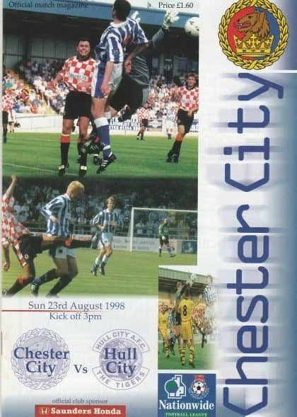 Chester City v Hull City 23-Aug-1998