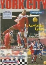 York City v Cambridge United 08-Mar-2003