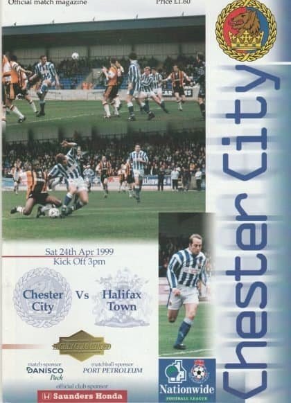 Chester City v Halifax Town 24-Apr-1999