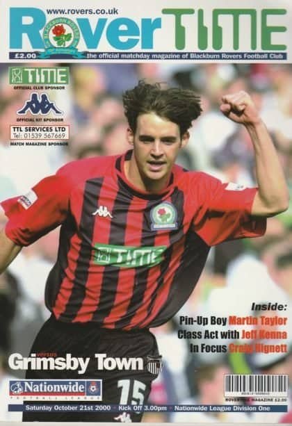 Blackburn Rovers v Grimsby Town 21-Oct-2000