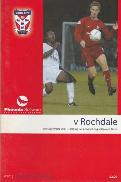 York City v Rochdale 06-Sep-2003