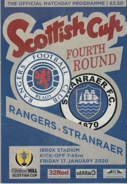 Glasgow Rangers v Stranraer   17-Jan-2020