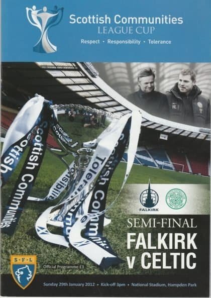 Falkirk v Glasgow Celtic  29-Jan-2012
