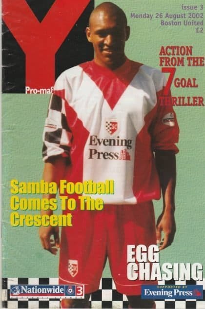York City v Boston United 26-Aug-2002