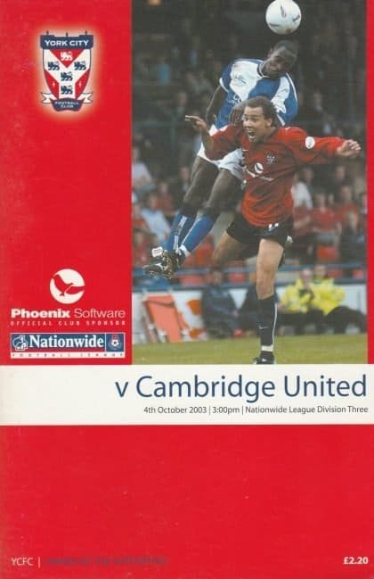 York City v Cambridge United 04-Oct-2003