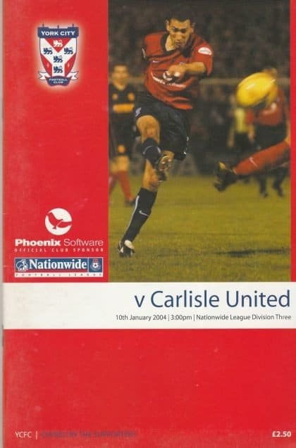 York City v Carlisle United 10-Jan-2004