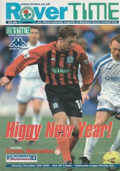 Blackburn Rovers v Crewe Alexandra  30-Dec-2000