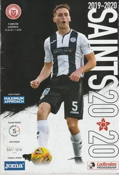 St Mirren v Hamilton Academical  05-Feb-2020