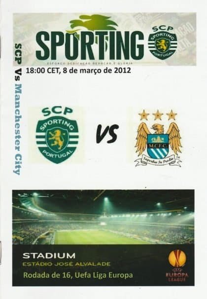 Sporting Lisbon v Manchester City 08-Mar-2012