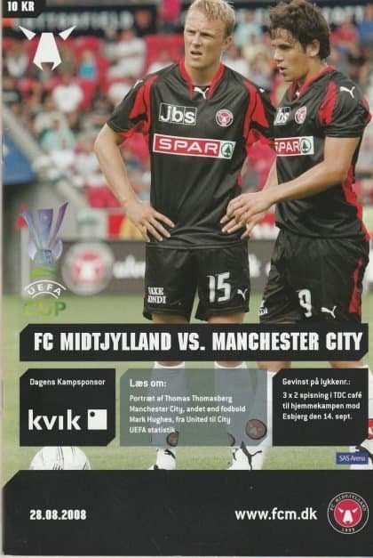 FC Midtjylland v Manchester City   28-Aug-2008