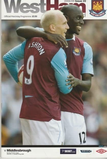 West Ham United v Middlesbrough  14-Feb-2009