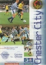 Chester City v Leyton Orient  08-Aug-1998