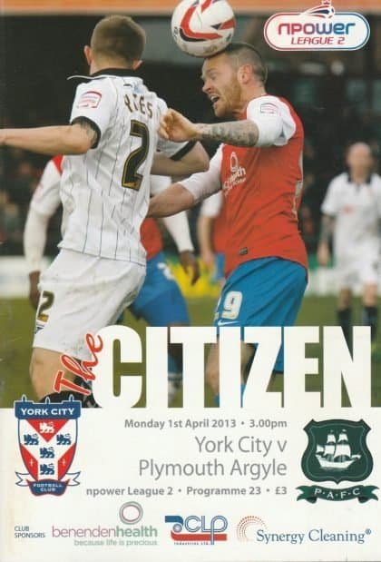 York City v Plymouth Argyle 01-Apr-2013
