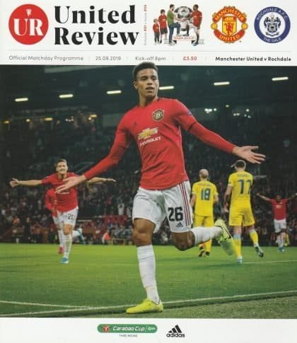 Manchester United v Rochdale  25-Sep-2019