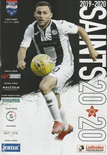 St Mirren v Ross County   23-Nov-2019