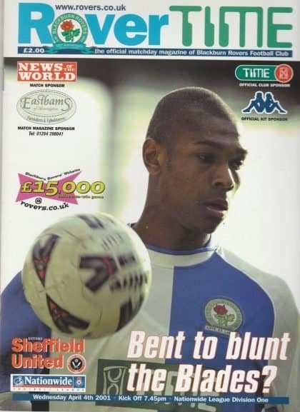 Blackburn Rovers v Sheffield United  04-Apr-2001
