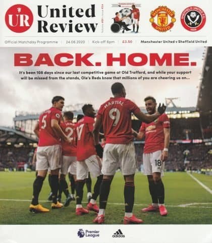 Manchester United v Sheffield United  24-Jun-2020