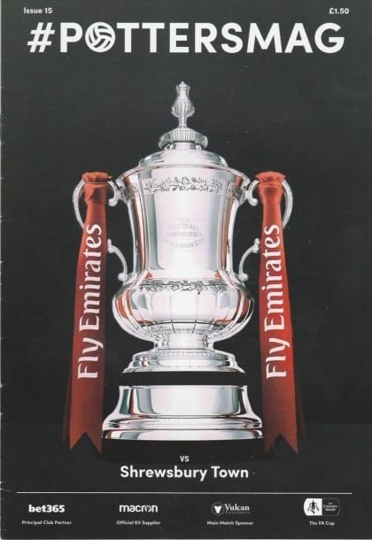 Stoke City v Shrewsbury Town   15-Jan-2019