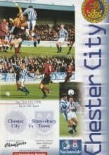 Chester City v Shrewsbury Town 31-Oct-1998