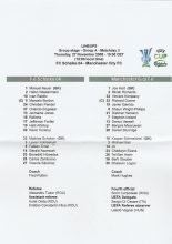 Schalke 04 v Manchester City   27-Nov-2008